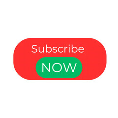 red and green button labeled subscribe now with rounded edges, ideal for digital platforms to encourage users to subscribe to updates or services.