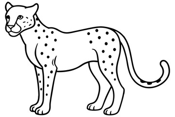 Cheetah Speed Line Art