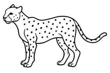 Cheetah Speed Line Art