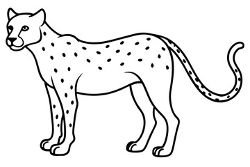 Cheetah Speed Line Art
