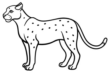 Cheetah Speed Line Art
