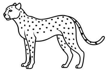 Cheetah Speed Line Art