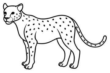 Cheetah Speed Line Art
