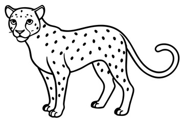 Cheetah Speed Line Art