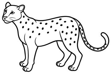Cheetah Speed Line Art