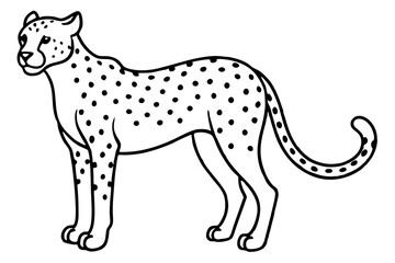 Cheetah Speed Line Art