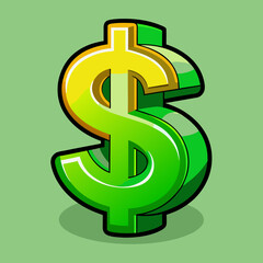 green dollar sign