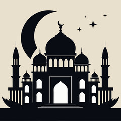 taj mahal vector illustration