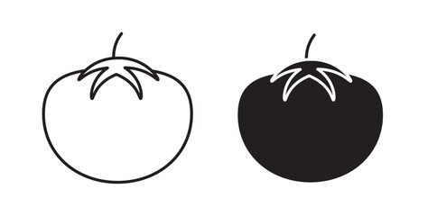 Tomato icons vectors graphic designs