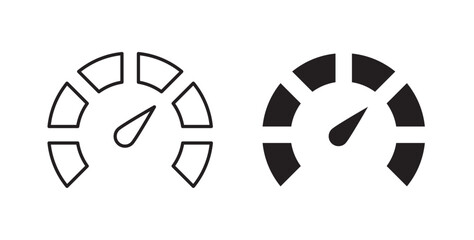 Tachometer icons vectors graphic designs
