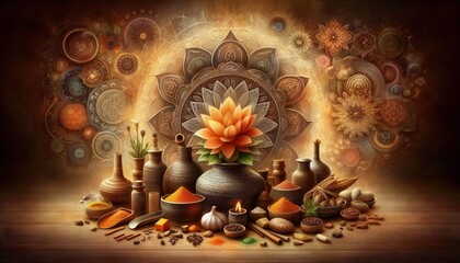 Calm and meditative ambiance