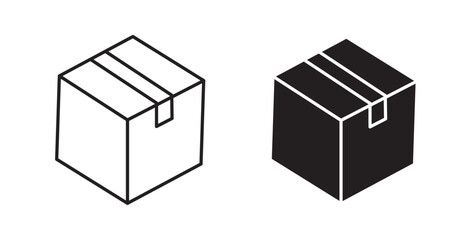 Box icons vectors graphic designs