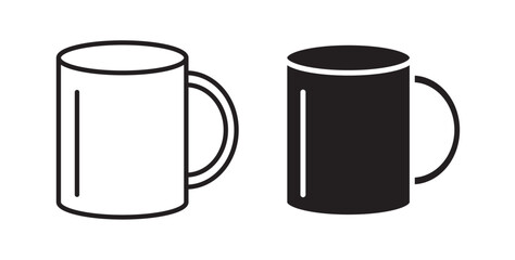 Mug icons vectors graphic designs
