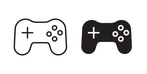 Gamepad icons vectors graphic designs