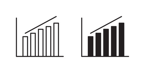 Stats icons in black fill and line style