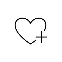 Obraz premium Simple Add to Favorites Icon