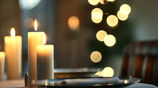 Candlelit dinner for two with romantic ambiance and exquisite setting