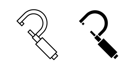 Micrometer icons vectors graphic designs