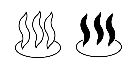 Onsen icons vectors graphic designs