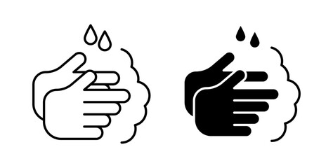 Wash your hands icons vectors graphic designs