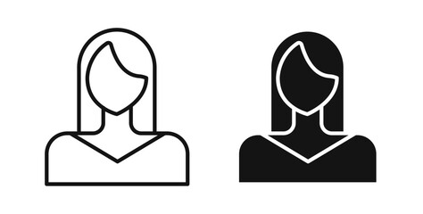 Woman icons vectors graphic designs
