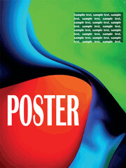 Abstract vector poster