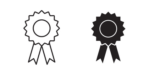 Badge icons on white background for web