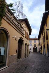 Fototapeta premium Rho, Milan, Italy: historic buildings along via Pome