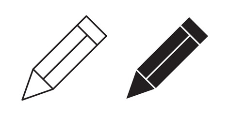 Pencil icons set for website design