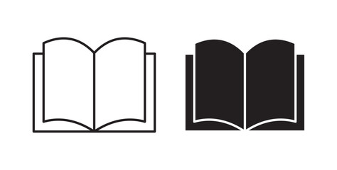 Book icons on white background for web