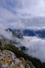 Clouds over Divna Gorica mountain, Suva planina, Serbia