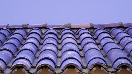 A fully automated roofing tile maker glowing against a soft lavender background