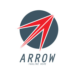 Arrow logo design icon illustration grapich