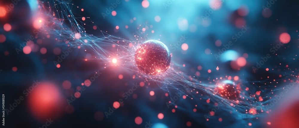 Poster visual representation of federated learning and decentralized systems in data