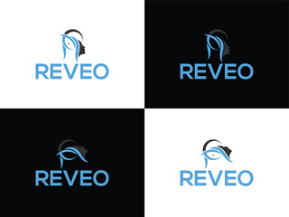 Reveo Aesthetic Clinic logo desing vector