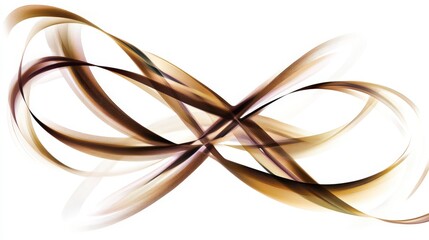 Abstract Art with Intertwined Lines and Colors