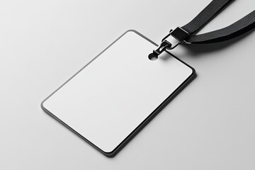 Blank identification card with lanyard (1)