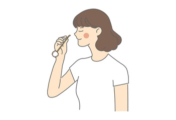 耳掃除, 綿棒, 耳かき, クリーニング, 衛生用品, 健康ケア, 清潔, 日用品, 美容, スキンケア, 生活習慣, 衛生管理, 医療, イヤーケア, 予防, 感染対策, 耳の健康, 耳垢除去, 癒し, リラックス, 便利グッズ, 耳掃除の習慣, 健康意識, 介護用品, 男性, 生活用品, 美容グッズ, 自己ケア, 耳ケア, 健康生活, イラスト, manga, ベクター, 人々, ビジネス, 