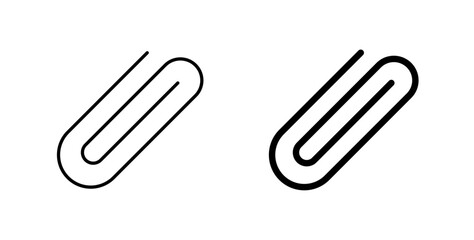 Attachment clip icons set for website design