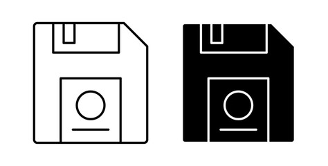 Floppy disk icons set for website design