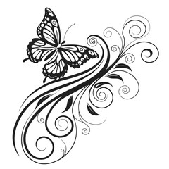  Abstract Monochrome Smoke and Ink Swirl Design