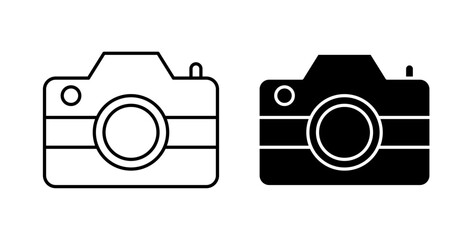 Camera icons set for website design