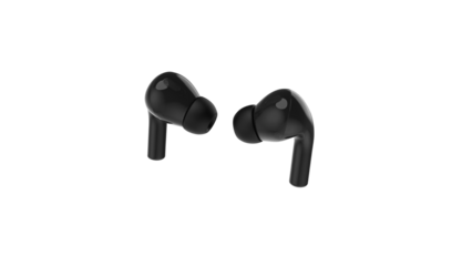 Wireless earphone airbuds isolated