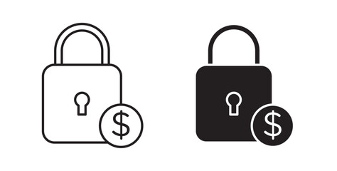 Fixed price icons set for website design