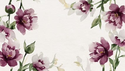 Obraz premium Soft Watercolor Floral Art