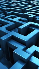 Intricate Geometric Maze: A Stunning Architectural Design