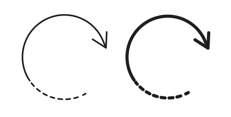 Rotate right icons on white background for web