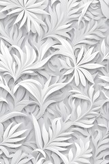 Light gray seamless nature patterned background vector