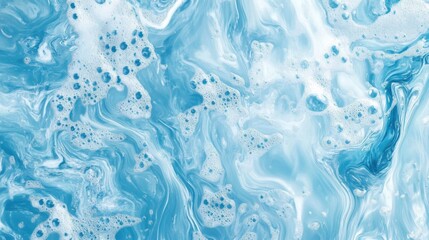 Naklejka premium Blue water ripples, surface. Generative AI