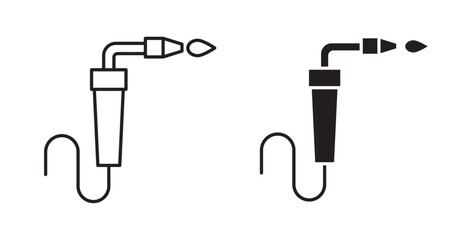 Welding icons on white background for web